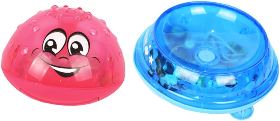 Creative Bath Toy Light Cute Infant Children's Electric Induction Sprinkler Toy Light Play Bath Toy Water Toys for Baby 1pc Pink