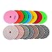 ComeFloor Dry Diamond Polishing Pads 4 Inch Premium Matte Grinding Pads for Marble Granite 7 PCS Grit 50-3000# (4inch,7pcs)