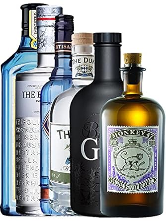 Mega Gin Set 1 x Bombay Sapphire Gin 0,7 Liter, 1 x The Botanist Islay 0,7 Liter, 1 x The Duke Dry BIO Gin 0,7 Liter, 1 x Cit