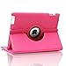 AiSMei Case for 9.7-Inch iPad 5th (2017)/ iPad 6th (2018)/ iPad Air (2015), Rotating Protective Case Cover w/Auto Wake/Sleep Function,Rose Pink