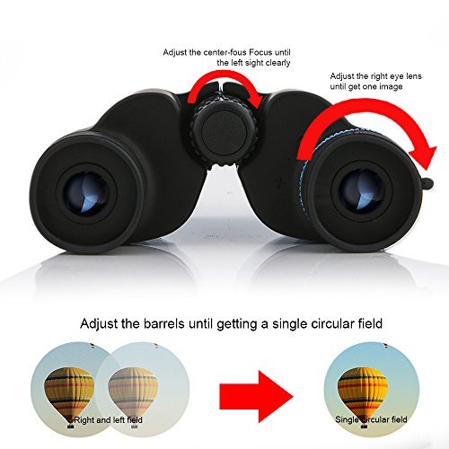BFULL Binoculars- 10x25 Kids Binoculars Mini Folding Binoculars Compact Binoculars for Adults Waterproof Telescope for Bird watching, Football Safari Sightseeing, Camping and Travel(Black)