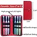 Lighted Crochet Hooks with Case, 6 pcs Set with 3 Pack Replacement Batteries - LED Lite Hooks with Ergonomic Soft Grip Handles - Set of 6 Hooks for Arthritic Hands - Size 4mm to 6.5mm (RED)