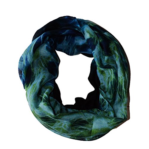 SCARF_TRADINGINCÂ® Sunset Infinity Loop Scarf (Green Blue)
