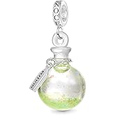 GNOCE Wicked Glow-in-the-Dark Magic Potion Pendant Dangle Charm Bracelet for Women, S925 Sterling Silver Dangle Charms for Women Wife, Valentine‘s Day, Mother’s Day Jewelry