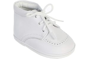 Avery Hill Boy's Leather High Top Lace-Up Baptism Special Occasion Shoes - Many Styles!