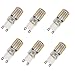 KINGSO 6pcs Pack G9 5W 3014 SMD 64 LED Warm White Light LED Corn Crystal Light Bulbs 360 Degrees Energy Saving Capsule Spotlight Lamps AC 110V