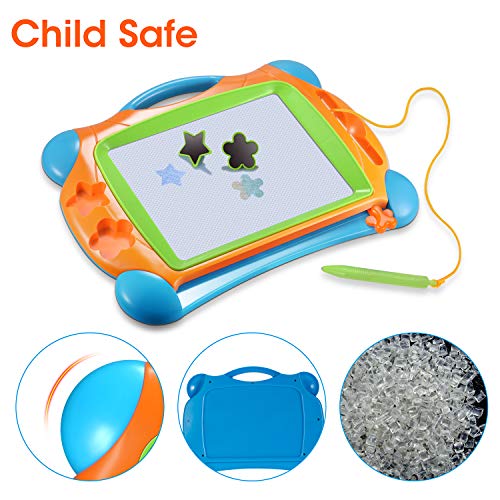 image for Banne Magnetic Drawing Doodle Board for Kids Toddlers 14Inch Colorful 