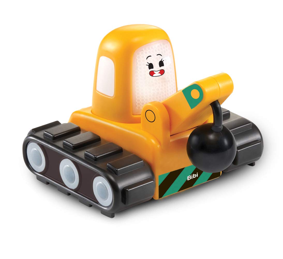 Vtech Tut Tut Cory Speedster - Bibi Construction Site - Toy Car with the Original Voice from the TV Series on Netflix, Music, Light Up Button and Exciting Sounds - For Children Aged 1-5 Years