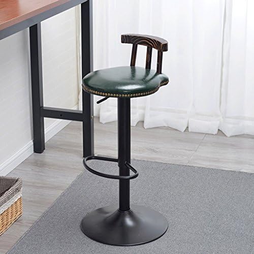 Bar chair RXL Can Rotate The Stool Adjustable Height Stool Wooden Bar Stool Creative (Color : C)