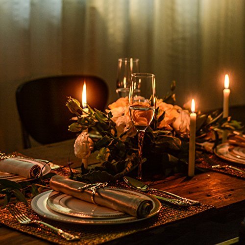 Napkin Rings Set Holders for Dinners & Parties, Everyday Home Table Decoration Accessory, Adornment for Wedding, Holiday, Stainless Steel (Gold, 4)