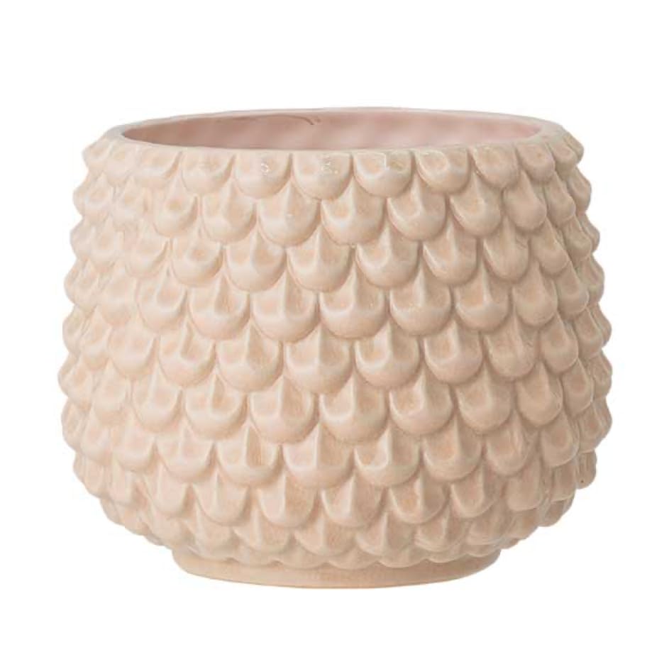 Nordring Ceramic Flower Pot Pino - colorful Planter, Pot for plants, sukkulents Size L (16,5 cm ø) Dia 6,5'' H 5'', Stoneware, seasalt