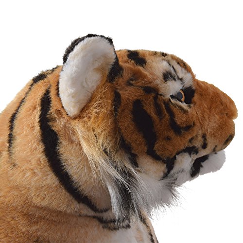 TE-Trend XXL Tiger Großkatze Raubkatze Kuscheltier Dekoration Plüsch 160cm Stofftier liegend braun – Bild 8