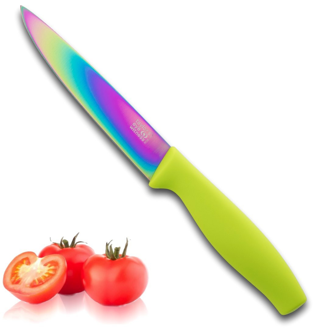 Iridescent Rainbow Coloured AllPurpose Knife Professional Chef's