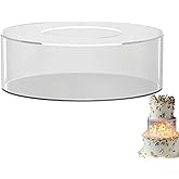Fillable Acrylic Cake Stand, Clear Acrylic Cake Stand, Cupcake Display Riser, Cake Dessert Display Plate Serving Tray for Bab
