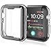 [2 Pack] Misxi Black Case Compatible with Apple Watch Series 5 / Series 4 Screen Protector 44mm, 2019 New iwatch Cover TPU Overall Protective Case for Series 5/4 44mm (1 Black +1 Transparent)