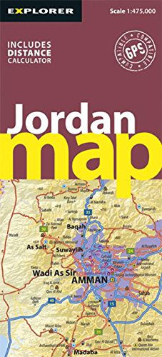 Jordan Map (Road Maps) by Explorer Publishing