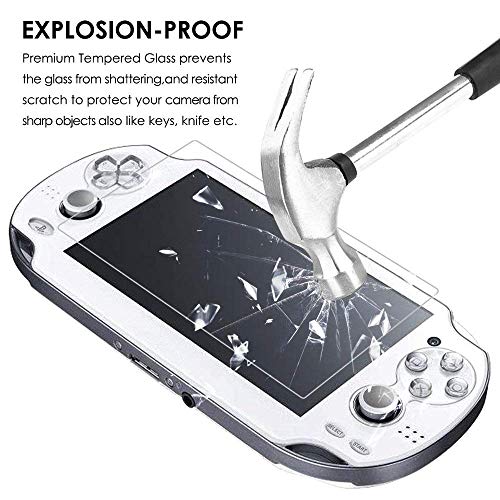 SNNC PlayStation Vita 1000 Screen Protector Anti-Scratch Tempered Glass Film Shield Games Console Joy Con Accessories Case For PSV1000