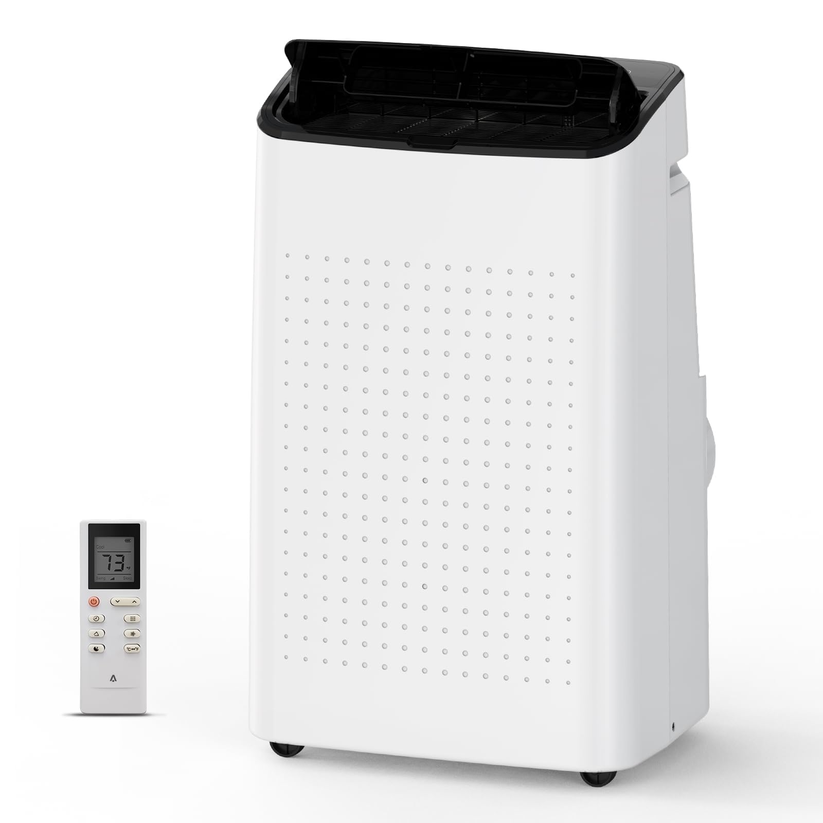 Photo 1 of 14000 BTU Portable Air Conditioners, 3-in-1 Portable AC Unit with Remote Control, Fan, Dehumidifier, Sleep Mode, Auto Swing, 3 Speed Settings, and 24H Timer, Cools up to 700 Sq.Ft, Black
