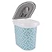 Paw Prints 37914 15 lb. Bones Design Plastic Pet Food Bin, 12.5