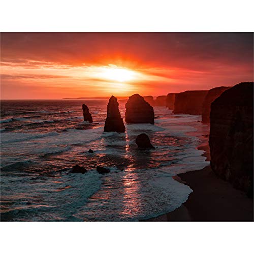 Holthausen Twelve Apostles Sunset Australia Canvas Wall Art Print