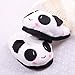 Novelty lovable Panda Household Winter Warm Soft Plush Antiskid Indoor Home Slippers