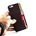 Dockem Card Case for iPhone 6 and iPhone 6S - Minimalist Synthetic Leather Wallet Case with Canvas Styling, Ultra Slim Professional Executive Snap On Cover with 1 Easy-Access Card Holder Slots