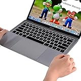 ChasBete Palm Rest Cover Sticker Skin for MacBook Pro 13 Inch with Touch Bar Color Gray Body Protective Film (A1706/A1989)