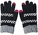 Darller Women Winter Touch Screen Gloves Knit Texting Gloves Touchscreen Mittens,Black,one Size