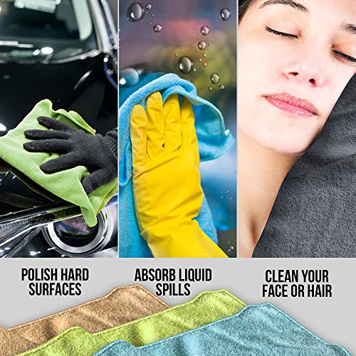 4 Microfiber+Cleaning+Supplies+Lint+Free+Polished