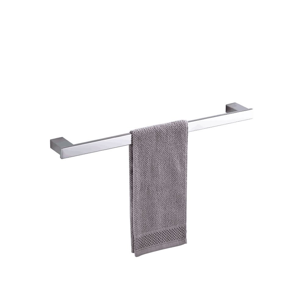 Beelee BA8003SC Bathroom Single Towel Bar Wall Mount Chromed Finish, SUS 304 Stainless Steel