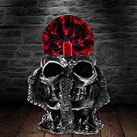 XIAMUXI Black Skull Hand Tesla Glass Plasma Ball Resin Lighting Lamp Party Magical Ball Electrostatic Falshing Ball Gift