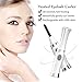 Heated Eyelash Curler with Comb Design Rechargeable, Electric Eyelash Curler (white)