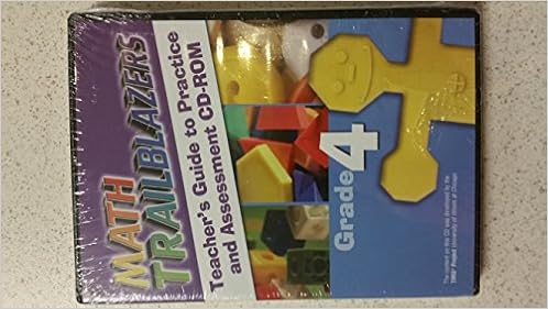Amazon Com Math Trailblazers Grade 4 Teacher S Guide To Practice And Assessment Cd Rom 9780757523977 Tims Project Inc Books