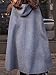 Clothink Women Solid Wool Hooded Split Front Poncho Cape