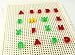 VidaToy Special Edition 324 Pcs Pegboard Mushroom Nails Jigsaw Peg Puzzle Game with Numbers and Letters Nails (Random Colors)