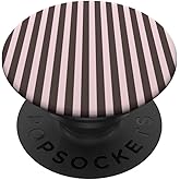 Brown and Pink Stripes Geometric Vertical Lines Boho Pattern PopSockets Adhesive PopGrip