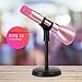 Karaoke-Mike MIKEY: Multipurpose Handheld Wireless Portable Microphone and Speaker for Bluetooth Audio Devices, Use with Androids and iOS in 3 Colors (Pink) Just Add Summer