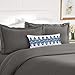 Elegant Comfort Best, Softest, Coziest Duvet Cover Ever! 1500 Thread Count Egyptian Quality Luxury Super Soft WRINKLE FREE 2-Piece Duvet Cover Set, Twin/Twin XL, Gray