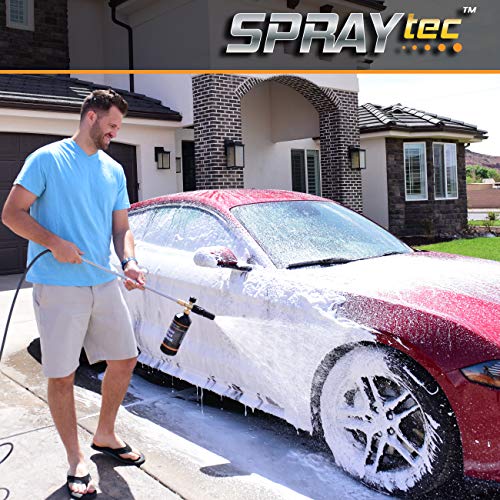 Foam Cannon Nozzle Snow Soap Blaster Attachment Kit w/Microfiber Mitt