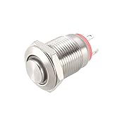 uxcell Momentary Metal Push Button Switch High Head