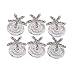 SenseYo 12pcs Starfish Bridal Wedding Hair Pins Crystal Swirl Hair Twists Coils Spirals Hairpin Clip Accessories