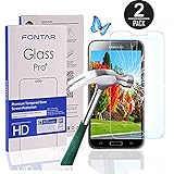 (2 Pack) Galaxy S5 Screen Protector Glass,FONTAR Tempered Glass 0.26mm Anti-scratch,Bubble Free,Explosion-proof ,Pressure-resistant 9H Hardness Screen Protector for Samsung Galaxy S5