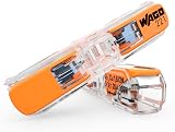 WAGO Inline Splicing Connector with Lever 2-conductor 4 mm² Transparent