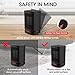 Portable Space Heater, Electric Mini Air Heater, PTC Ceramic Personal Fan Heater with Over-heat and Tip-over Protection for Home and Office