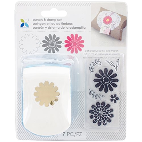 Momenta 29555 Flower Punch & Clear Stamp Set