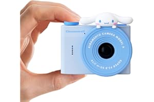 kiimento Sanrio Licensed Kids Mini Camera, Best Travel Buddy Cinnamoroll Digital & Video Camcorder for Girls & Boys Ages 3+, 