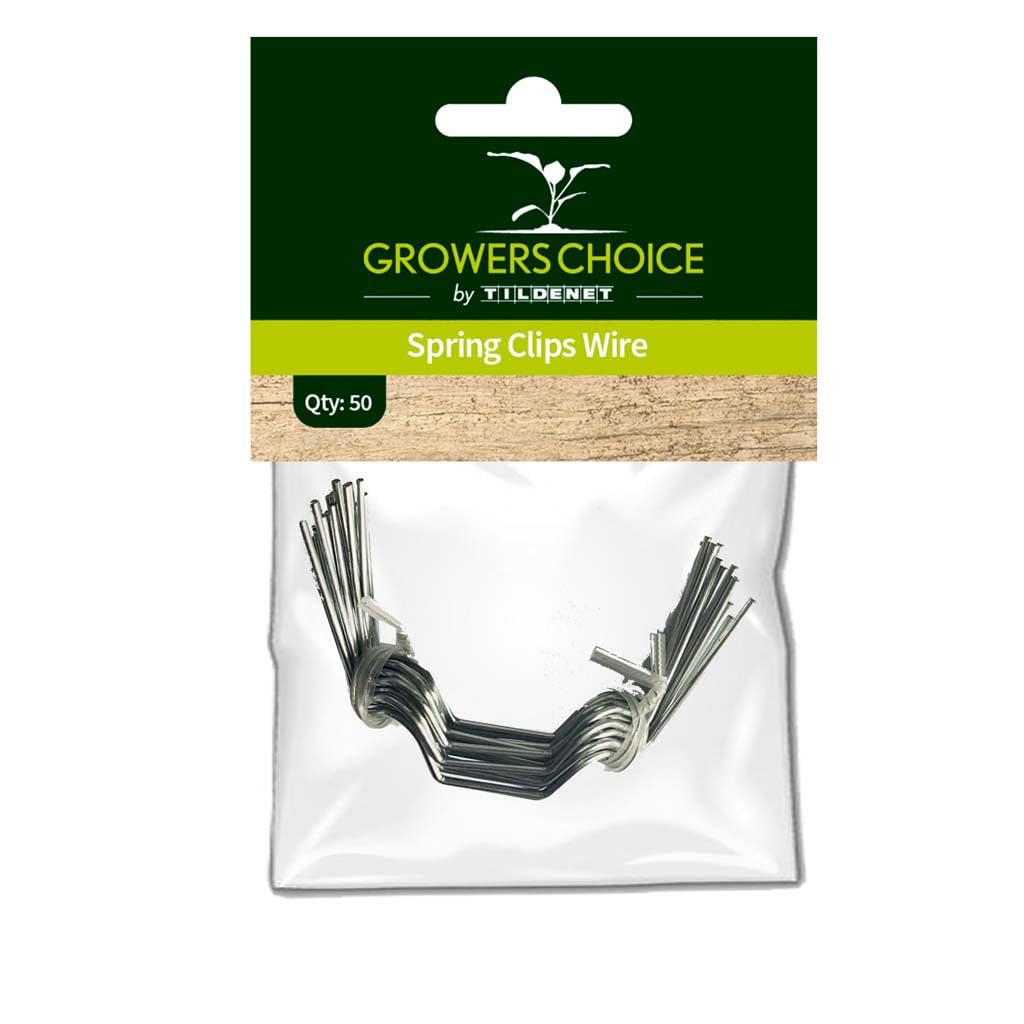 Tildenet SCW-50 Spring Clips Wire, Silver