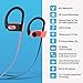Mpow Flame Bluetooth Headphones Waterproof IPX7, Wireless Earbuds Sport, Richer Bass HiFi Stereo in-Ear Earphones w/Case, 7-9 Hrs Playback,Noise Cancelling Microphone (Comfy & Fast Pairing),Black Pink
