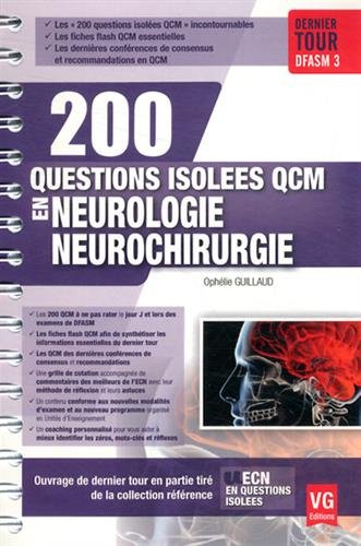 200 questions isolées QCM en neurologie neurochirurgie