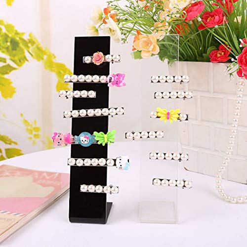 JUSTDOLIFE 5PCS Hair Clip Display Rack Acrylic Portable Hair Bow Display Stand - Thumbnail 7